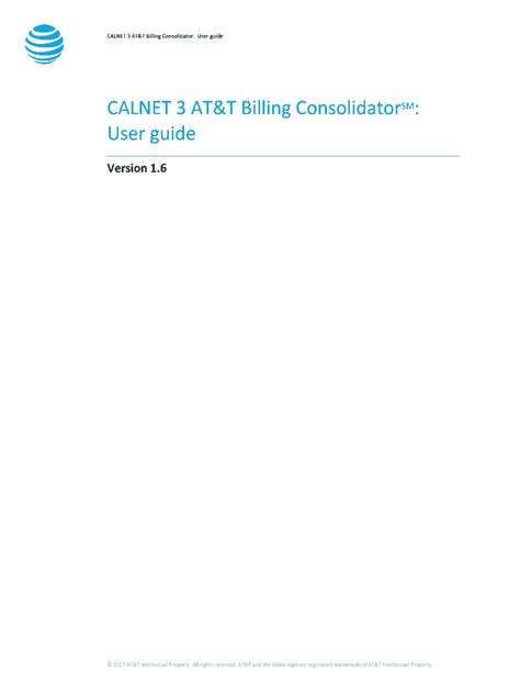 ATT Billing Consolidator User Guide .